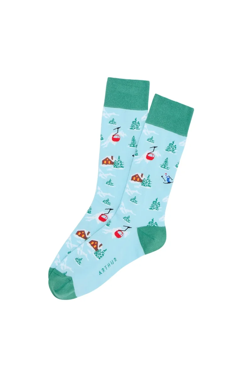 Chaussettes - Noël en altitude Lagon