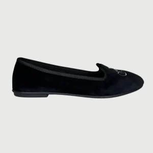 Ballerines en velours - Noir