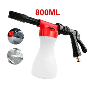 Pistolet à mousse pour lavage automobile + 2 chiffons en microfibre OFFERTS